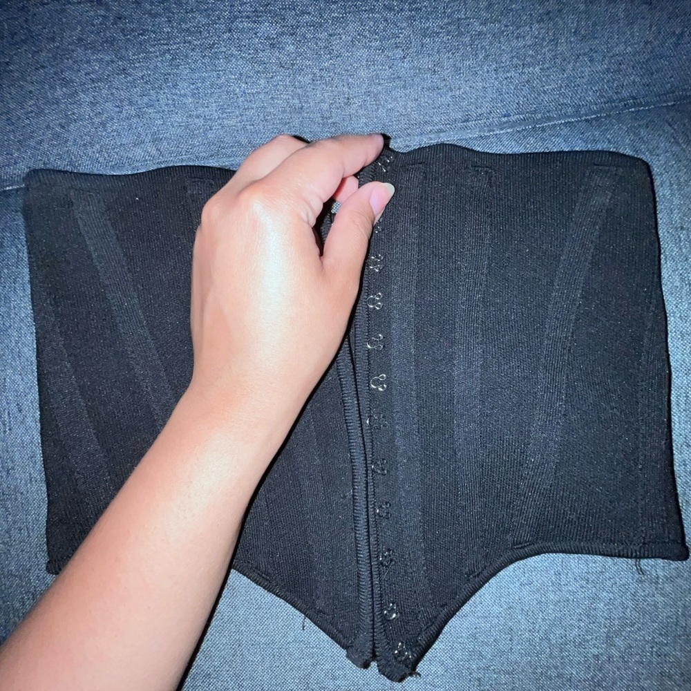 Black corset top Zara